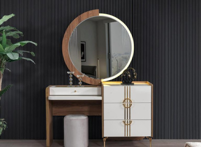 Luxury Dressing table Chest of drawers Wardrobe Sideboard 2 pcs. Mirror Furniture Chests of drawers